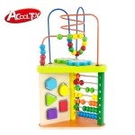 Cub multiactivitati 5 in 1 Activity  Triangle din lemn